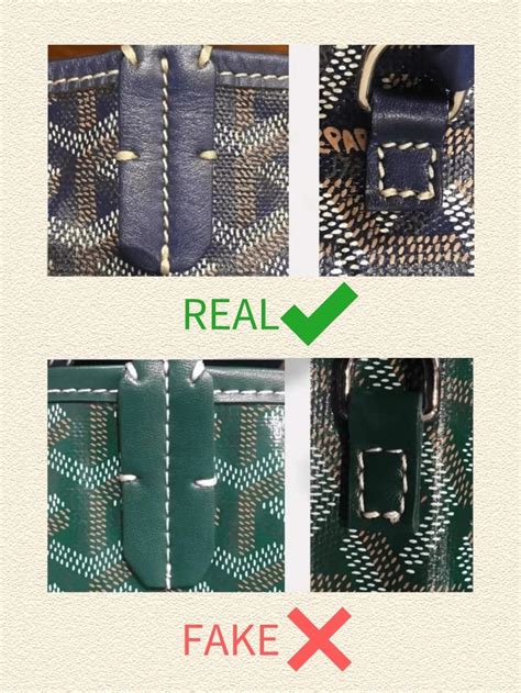 goyard how to spot a fake|inside goyard tote.